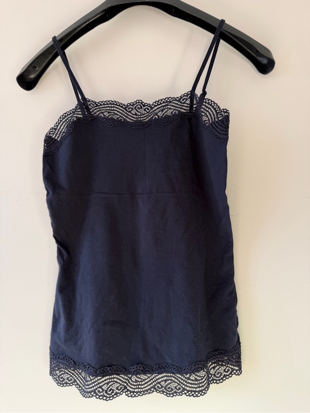 Ann Taylor Factory Tank top lace trim Women size XS